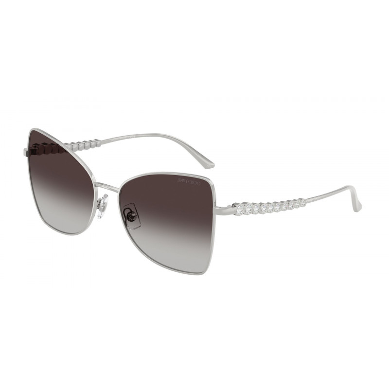 Sunglasses Jimmy Choo JC 4010 B 30028G Silver / Gradient Grey Polyamide Standard