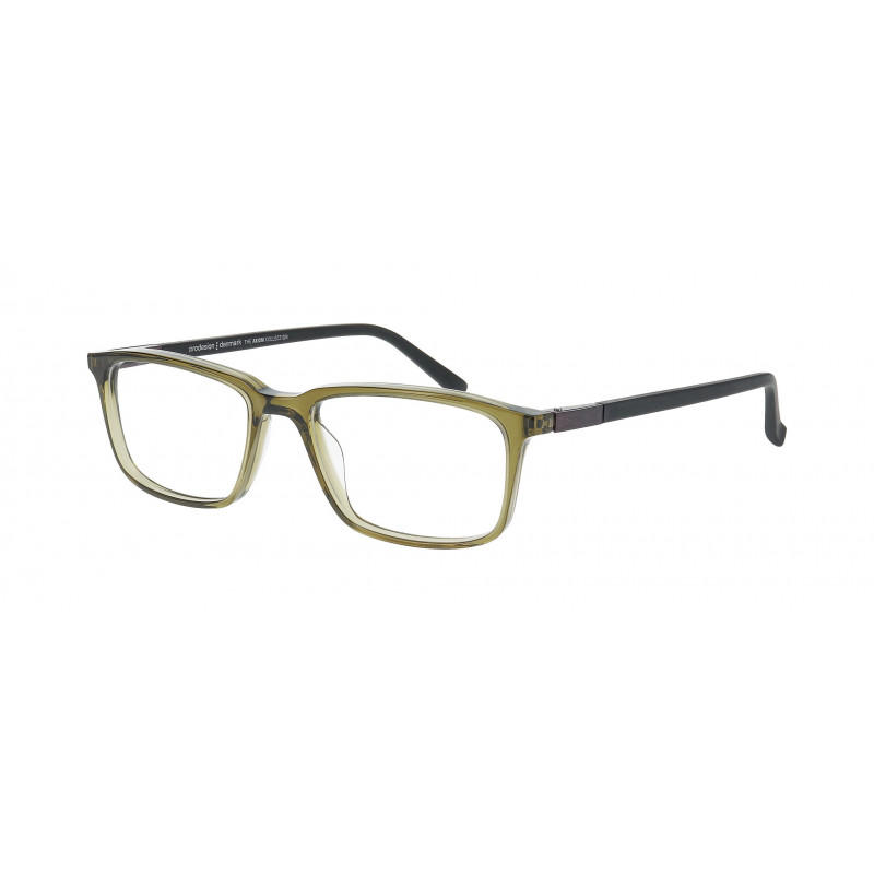 Eyeglasses Pro-design Denmark BLOCK 3 9635 Olive-green Dark Transparent 52mm