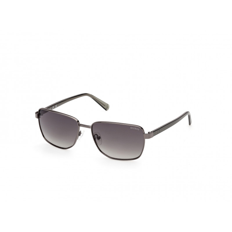 Sunglasses Guess GU 00312 08B Shiny Gunmetal / Dark Green 58mm