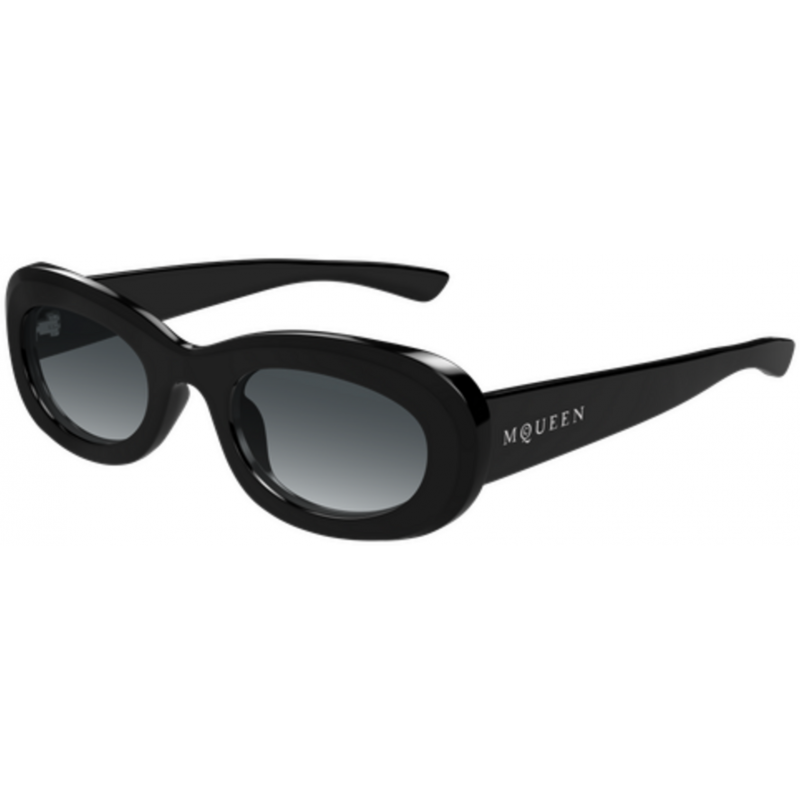 Sunglasses Alexander McQueen AM 0527 SA- 001 Black / Grey 53mm
