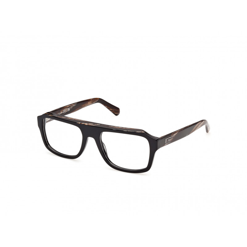 Eyeglasses Guess GU 50451 001 Shiny Black / Light Brown/Horn 54mm