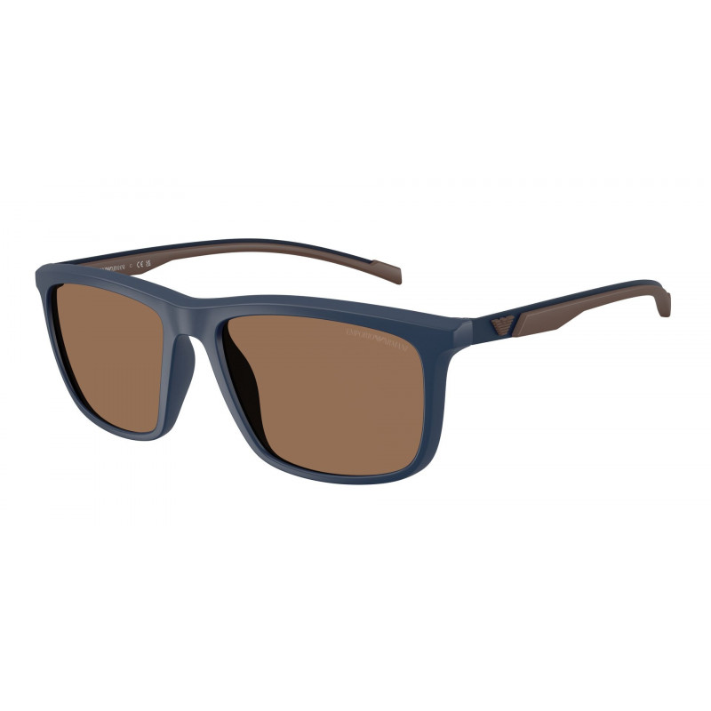 Sunglasses Emporio Armani EA 4278 U 618573 Matte Blue / Dark Brown Polyamide Standard 57mm