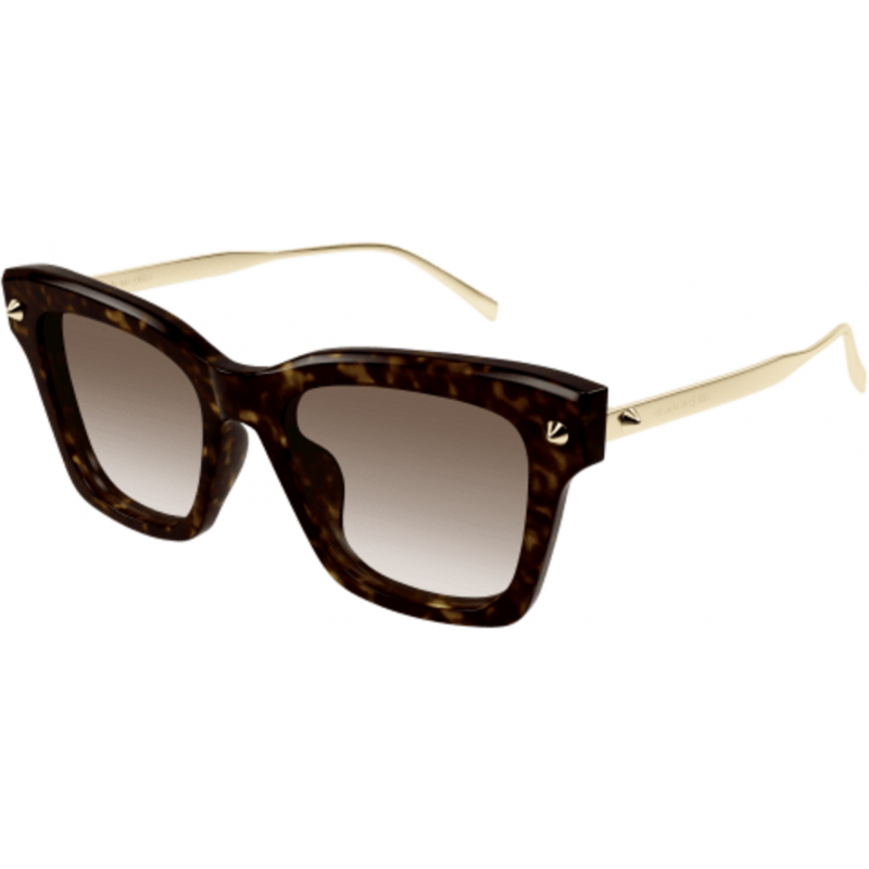 Sunglasses Alexander McQueen AM 0483 S- 002 Havana / Brown Gold 52mm