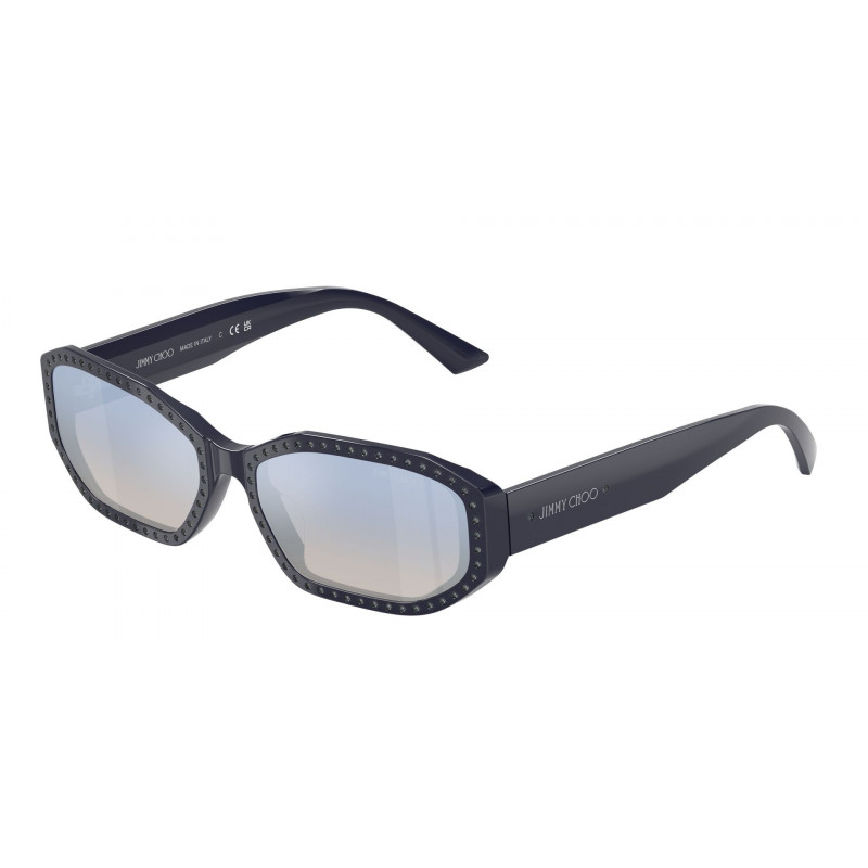 Sunglasses Jimmy Choo JC 5021 BU 5016V6 Blue/Silver Night / Clear Grad Blue Mirror Silver Polyamide Standard