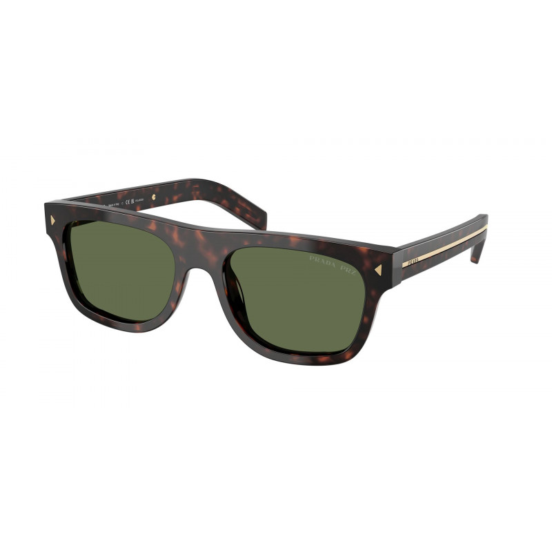 Sunglasses Prada PR B 12 S 17N20G Root Tortoise / Polar Green Crystal Polarized