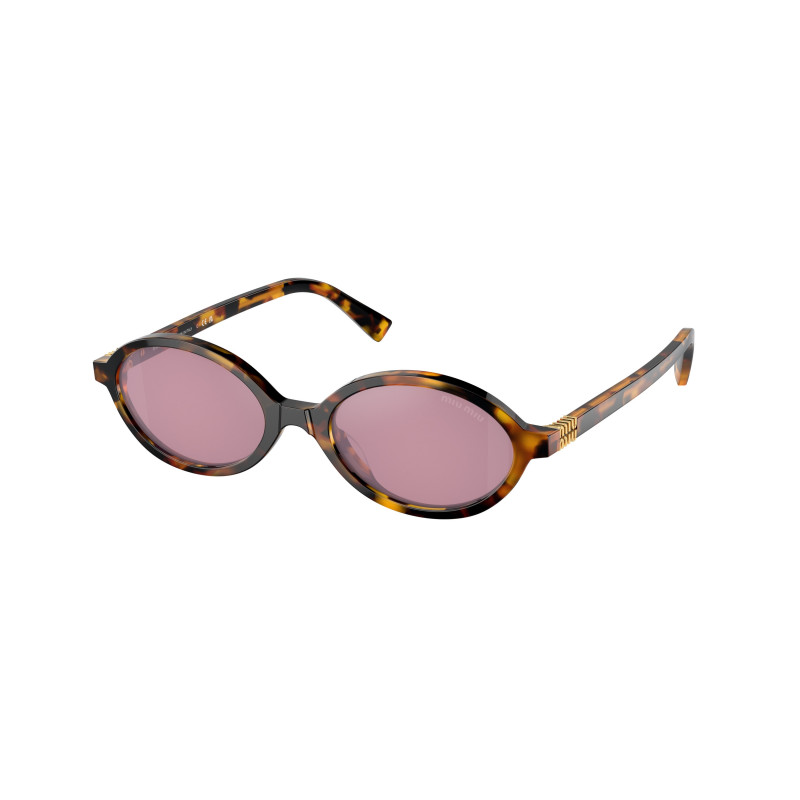 Sunglasses Miu MU 4 ZSF VAU50D Honey Havana / Dark Pink Mirror Silver Int Polyamide Standard