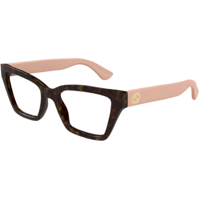 Eyeglasses Gucci GG 1715 O- 005 Havana / Transparent Pink 53mm