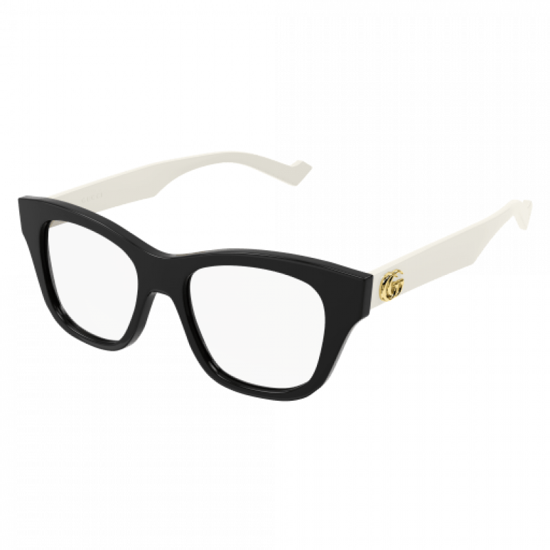 Eyeglasses Gucci GG 0999 O- 002 Black / Transparent White 52mm