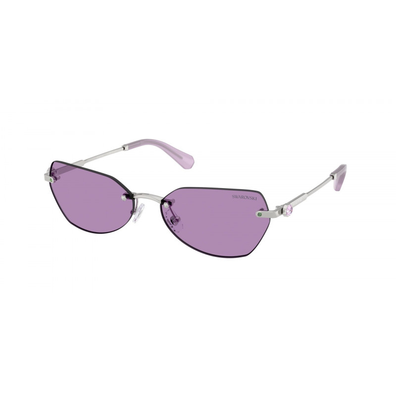 Sunglasses Swarovski SK 7038 400169 Silver / Violet Polyamide Standard 58mm