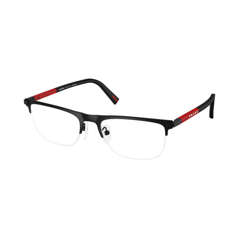 Eyeglasses Prada Linea Rossa PS 50 RV 1BO1O1 Matte Black Demo Lens 53mm