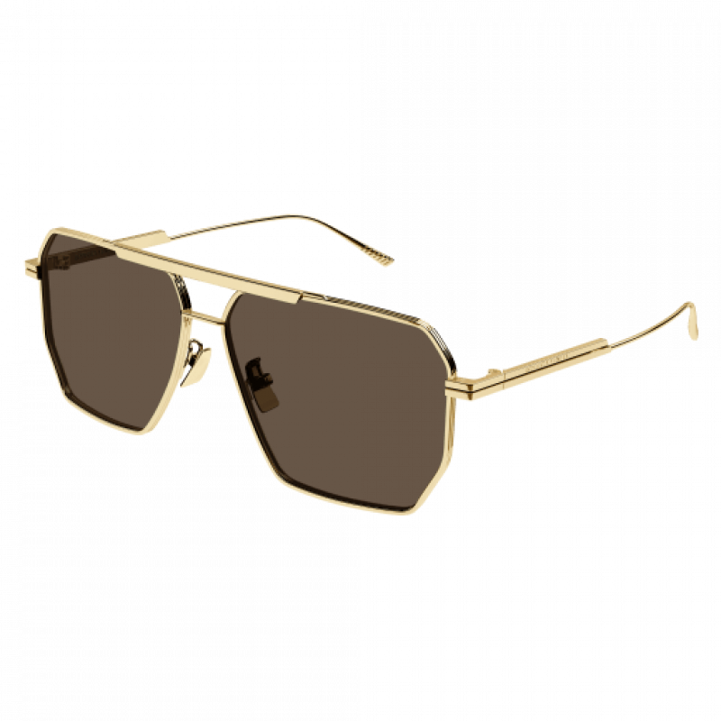 Sunglasses Bottega Veneta BV 1012 S- 003 Gold / Brown 60mm