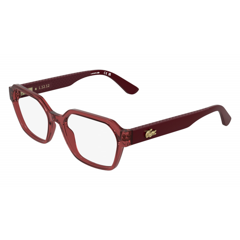 Eyeglasses LACOSTE L 4025 601 Transparent Light Burgundy 53mm