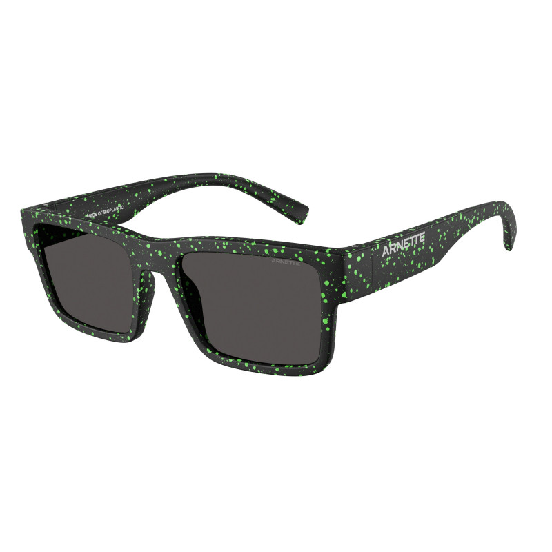 Sunglasses Arnette AN 4344 297187 Mt Black/Gekko Green Splatter / Dark Grey Policarbonate Standard 54mm