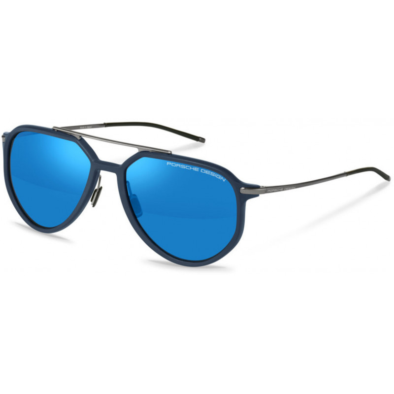Sunglasses Porsche Design P 8990 c264 Black W Blue Mirror