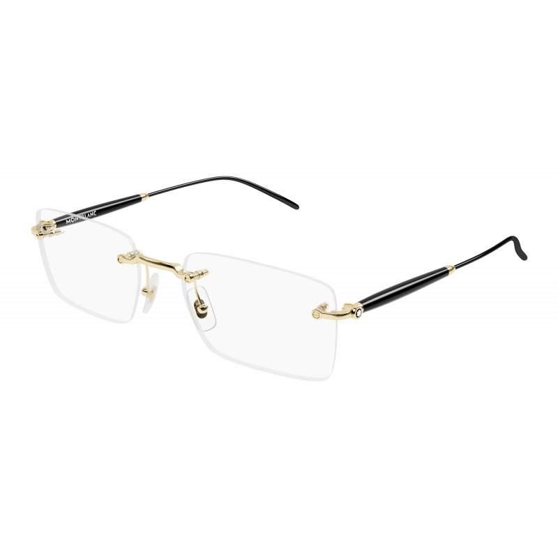 Eyeglasses Montblanc MB 0411 O- 001 Gold / Transparent 55mm