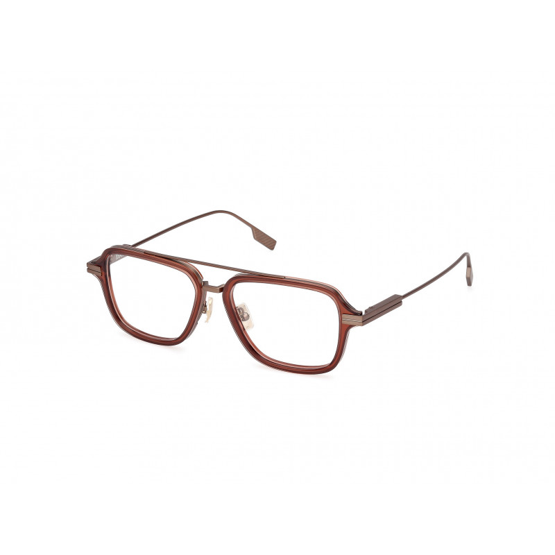 Eyeglasses Zegna EZ 5297 045 Shiny Light Brown / Matte Dark Bronze 53mm
