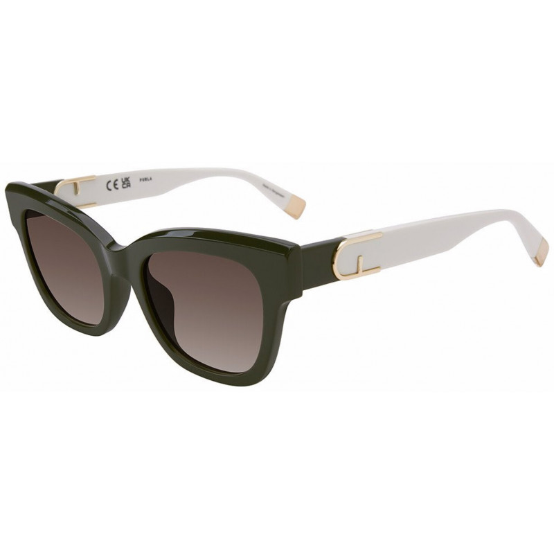 Sunglasses Furla SFU 814 V 06wt Shiny Dark Green