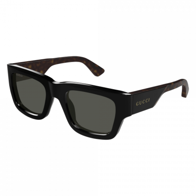 Sunglasses Gucci GG 1668 S- 001 Black / Grey Havana 52mm
