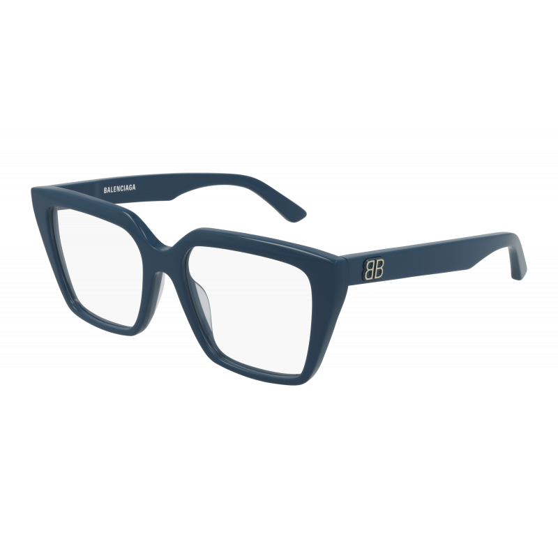Eyeglasses Balenciaga BB 0130 O- 007 Blue / Transparent 53mm