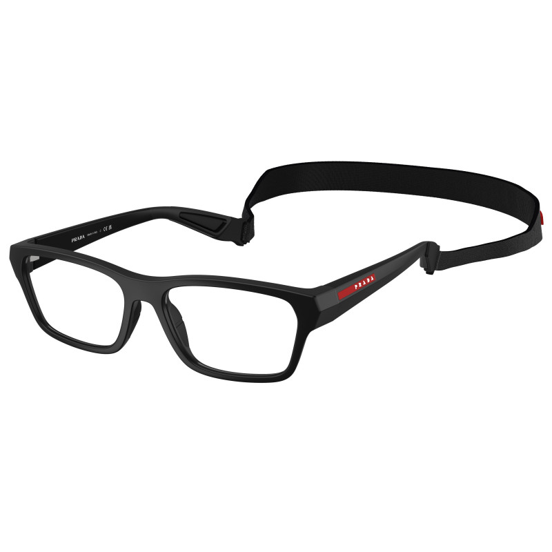 Eyeglasses Prada Linea Rossa PS 03 RV 1BO1O1 Matte Black Demo Lens 54mm