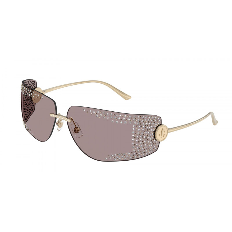 Sunglasses Jimmy Choo JC 4009 B 30067N Pale Gold / Light Purple Brown Polyamide Standard 78mm