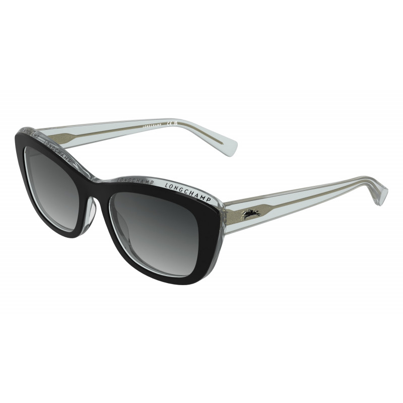 Sunglasses LONGCHAMP LO 817 S 018 Black/Transparent Grey 53mm