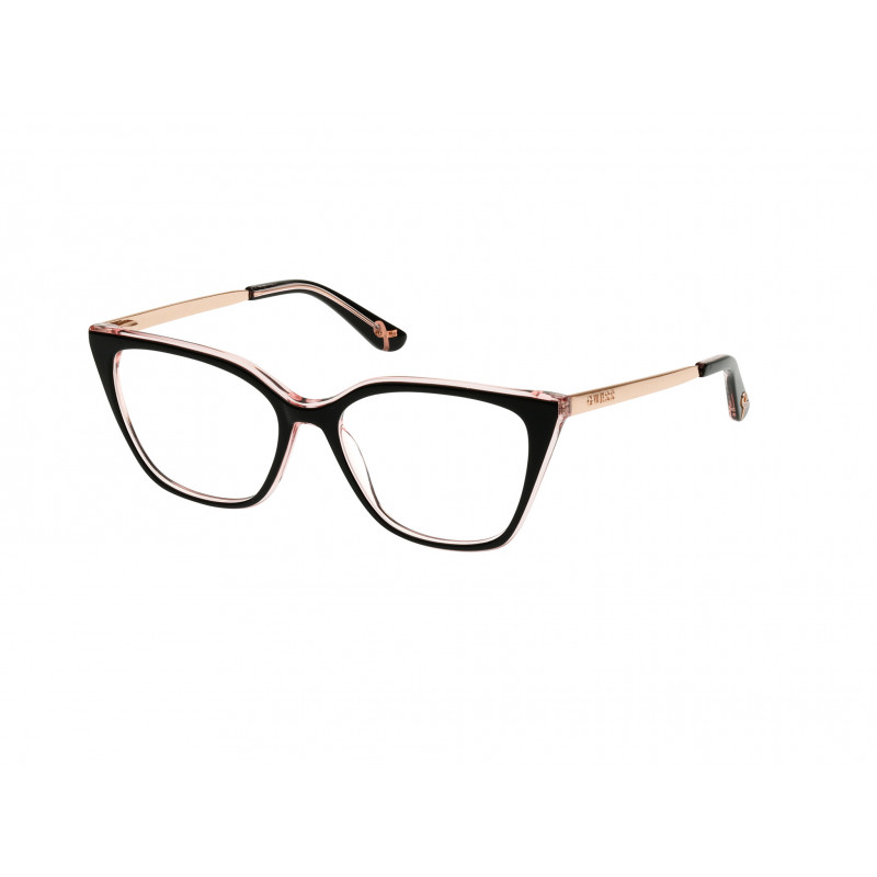 Eyeglasses Guess GU 50341 001 Shiny Black Rose Gold 53mm