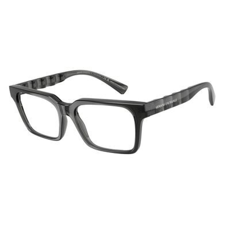 Eyeglasses Armani Exchange AX 3122 F 8356 Shiny Transparent Grey / Demo Lens 54mm