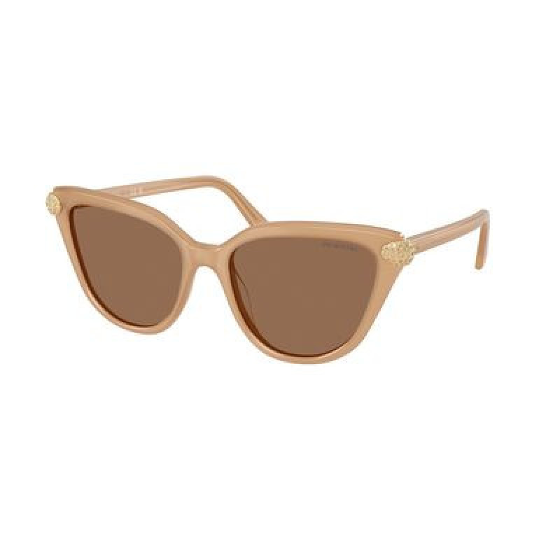 Sunglasses Swarovski SK 6039 F 2002OK Milky Beige / Bronze Polyamide Standard 56mm