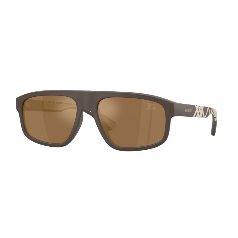 Sunglasses Burberry BE 4501 U 4234F9 Matte Brown / Mirror Bronze Polyamide Standard 57mm
