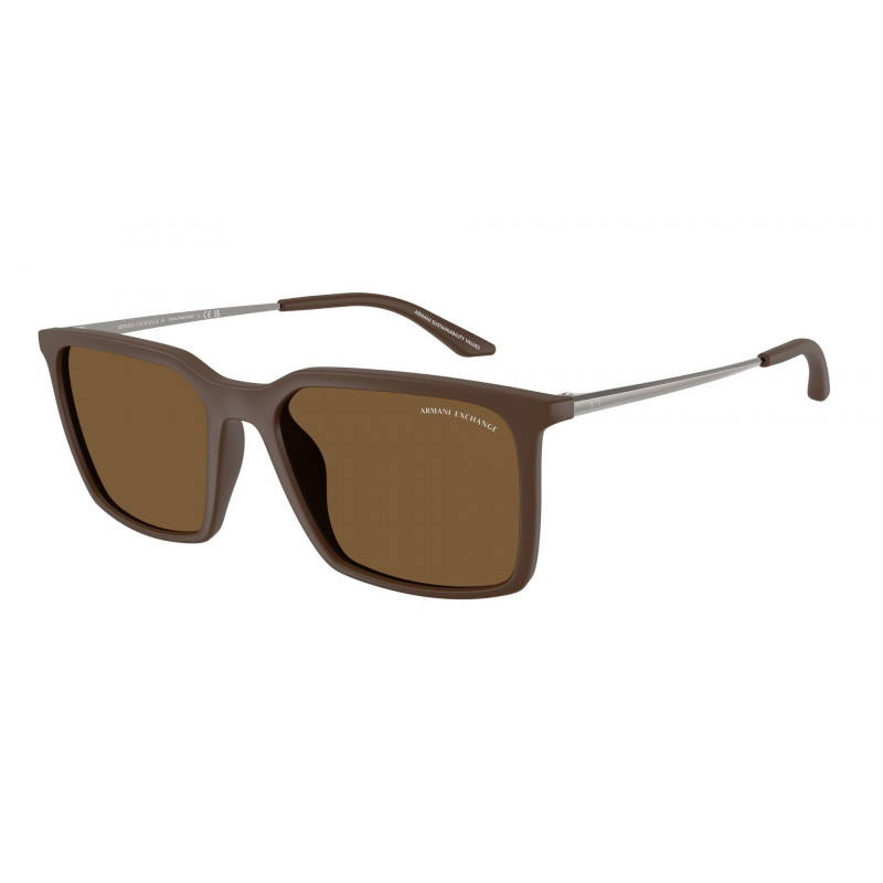 Sunglasses Armani Exchange AX 4170 SU 840873 Matte Brown / Polyamide Standard 55mm