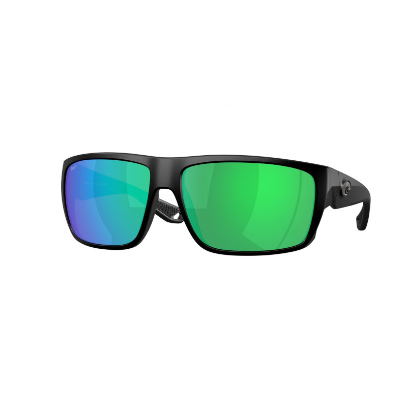 Sunglasses Costa Del Mar 6 S 9129 912910 Matte Black / Green Mirror 580p Policarbonate Polarized