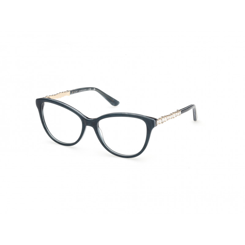 Eyeglasses Guess By Marciano GM 50060 089 Turquoise/Pearl / Shiny Light Ruthenium 50mm