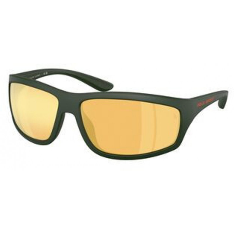 Sunglasses Polo PH 4227 U 55967J Matte Dark Green / Orange Mirror Policarbonate Standard 66mm