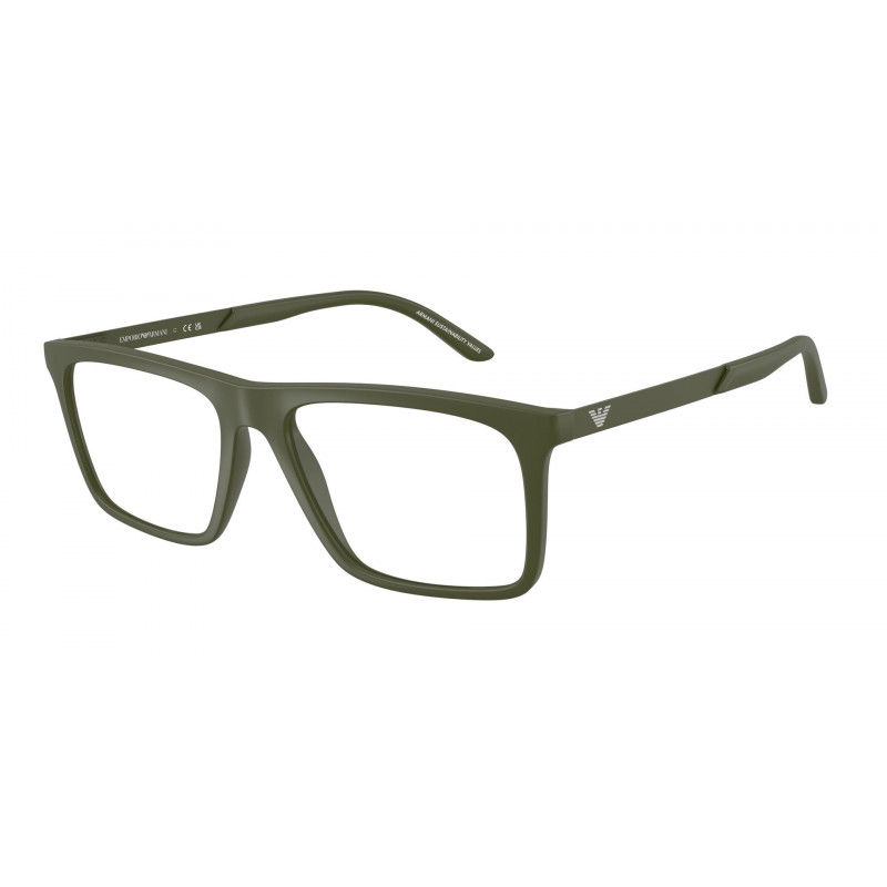 Eyeglasses Emporio Armani EA 3253 6184 Matte Green / Demo Lens 53mm