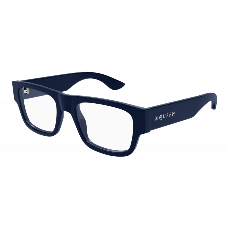 Eyeglasses Alexander McQueen AM 0511 O- 003 Blue / Transparent 53mm