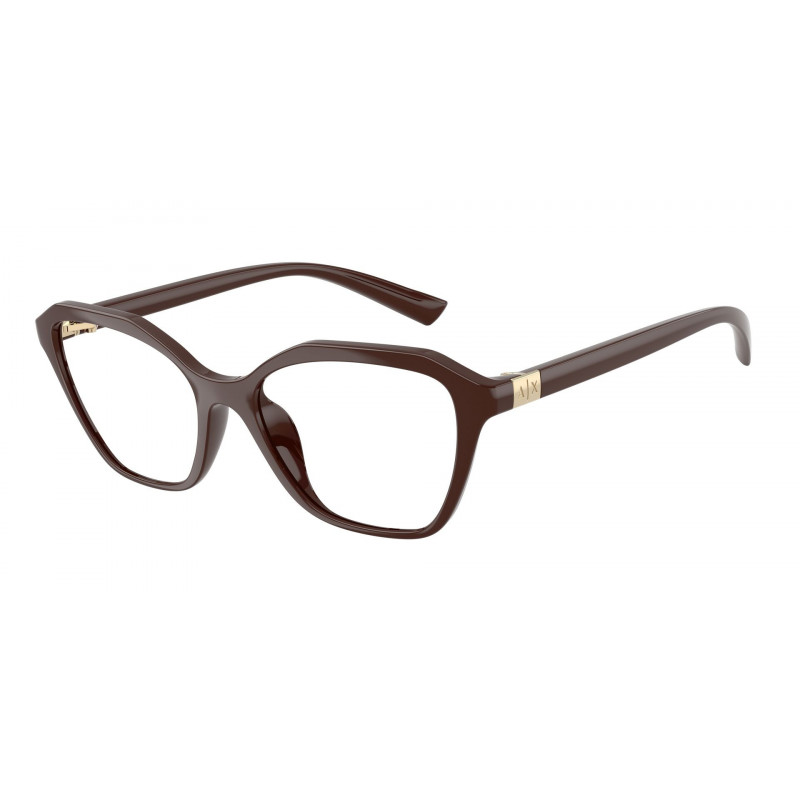 Eyeglasses Armani Exchange AX 3145 U 8414 Shiny Brown Demo Lens 53mm
