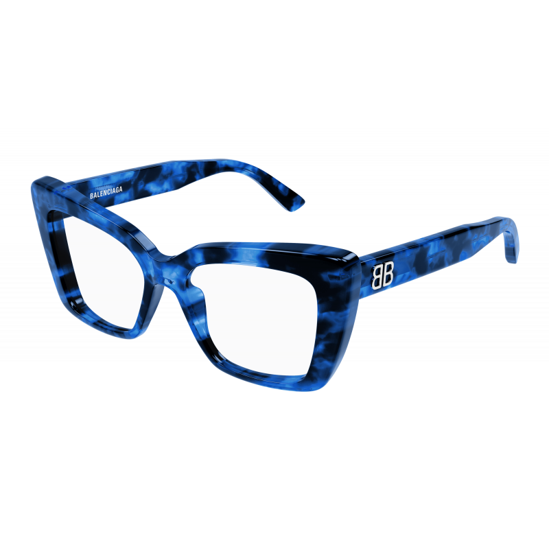 Eyeglasses Balenciaga BB 0297 O- 004 Blue / Transparent 52mm