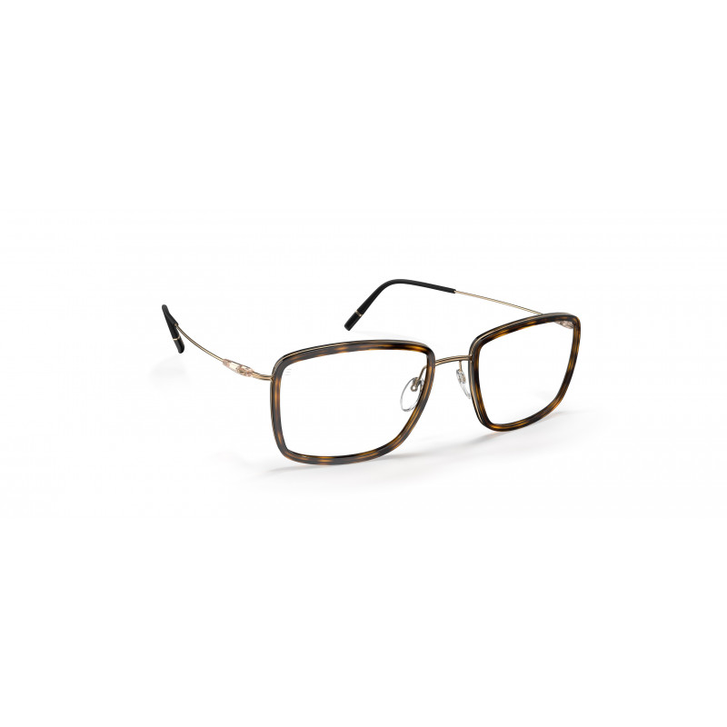 Eyeglasses Silhouette Dynamics Colorwave Contour 5580 7530 Gold / Havanna 50mm