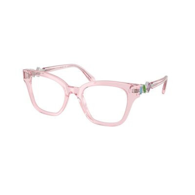 Eyeglasses Swarovski SK 2048 3001 Transparent Pink Demo Lens 52mm