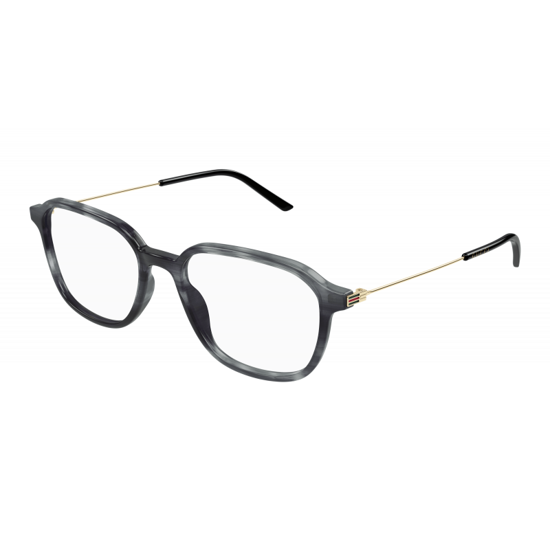 Eyeglasses Gucci GG 1576 O- 003 Grey / Transparent Gold 52mm