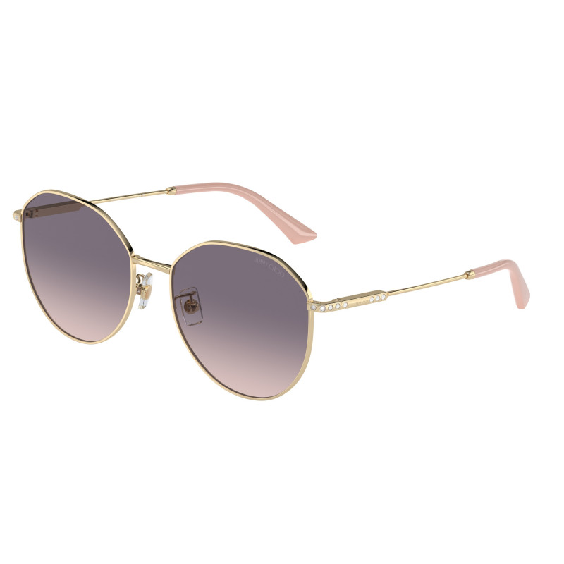 Sunglasses Jimmy Choo JC 4007 BD 300636 Pale Gold Pink Gradient Violet