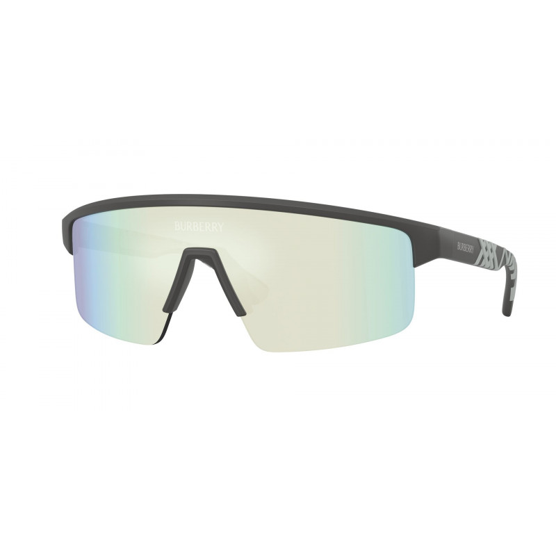 Sunglasses Burberry BE 4498 4264BW Matte Grey / Dark Blue Mirror Snow White Polyamide Standard 38mm